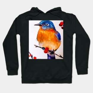 watercolor bird Hoodie